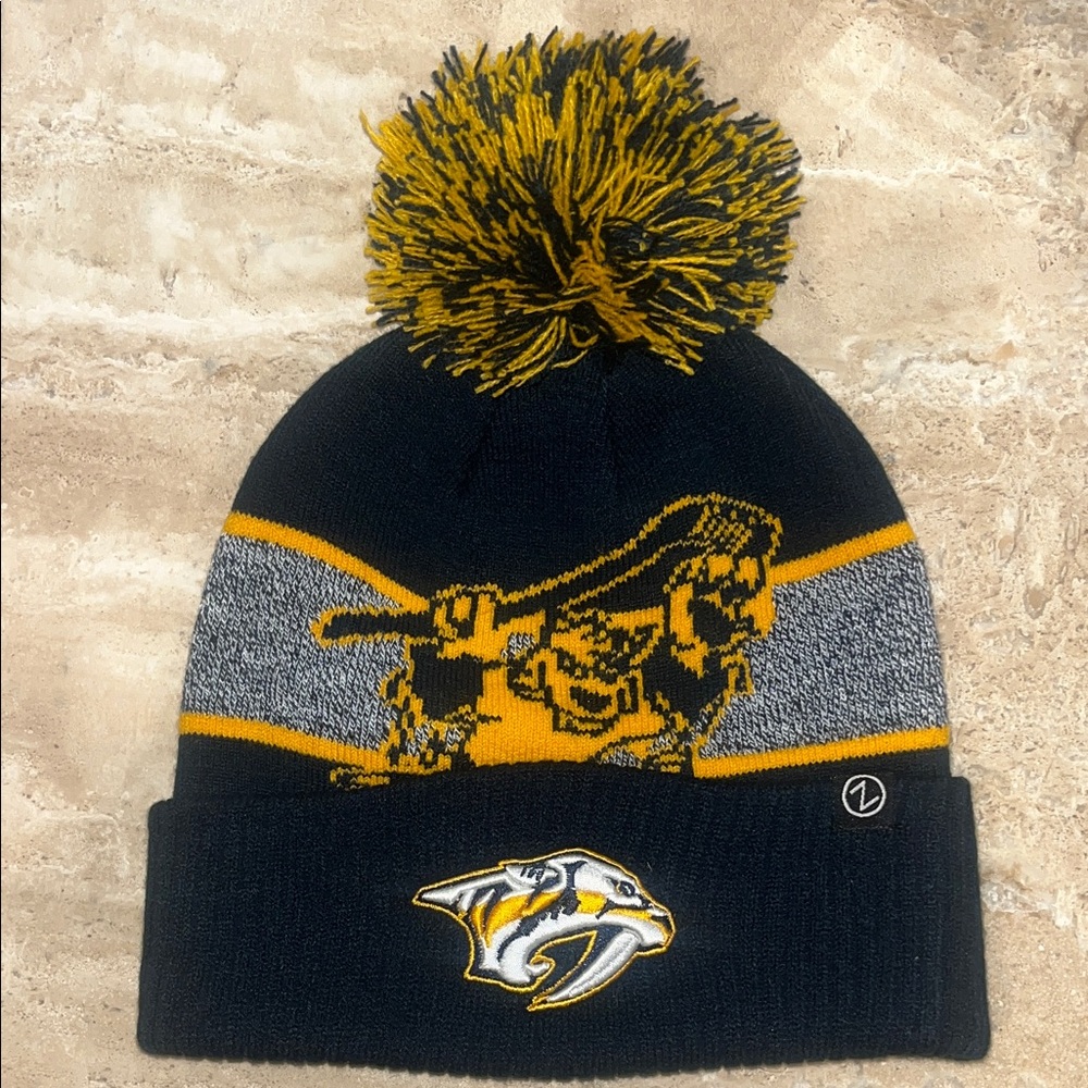 NHL Nashville Predators Pom-Pom Beanie
